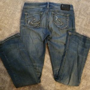 Silver boot cut Jean's 28/33
